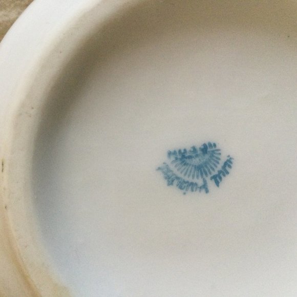 Vintage Hand painted Nippon small pitcher/ milk jar floral blue pink flowers - Picture 6 of 6